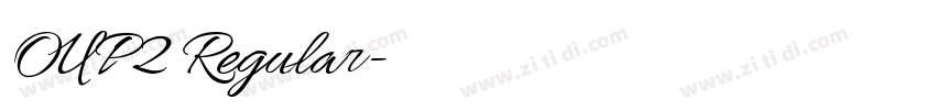 OUP2 Regular字体转换